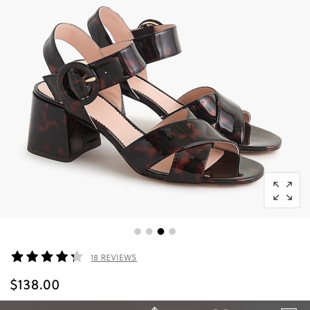 Jcrew Tortoise Penny Sandals